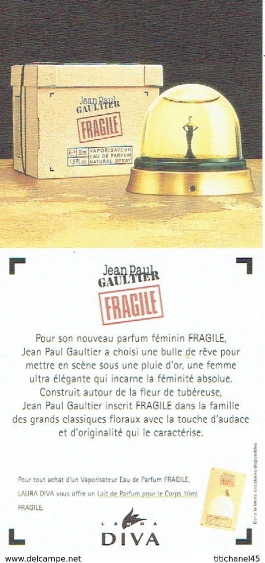 Carte Jean-Paul GAULTIER   "FRAGILE" - Modernes (à Partir De 1961)