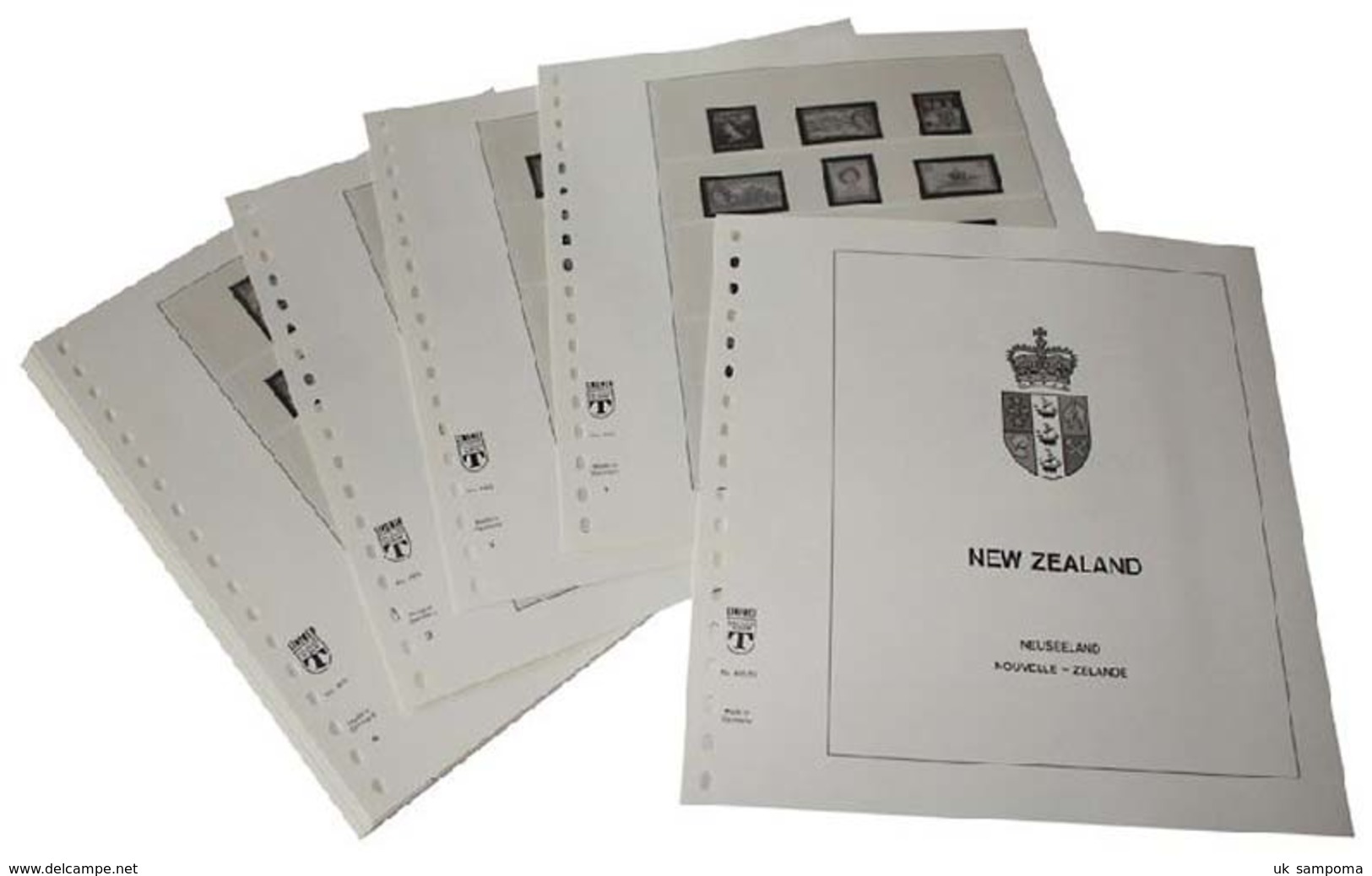 Lindner 495-03 New Zealand - Illustrated Album Pages Year 2003-2006 - Pre-printed Pages