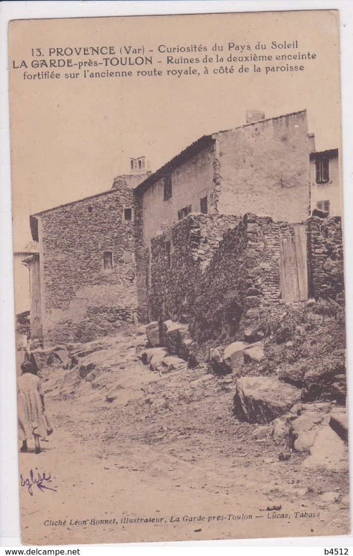 83 LA GARDE Près TOULON ,généalogie Personne Décrivant Le Village Avec L'église Ou S'est Marié Mariel , Mme Mathieu - La Garde