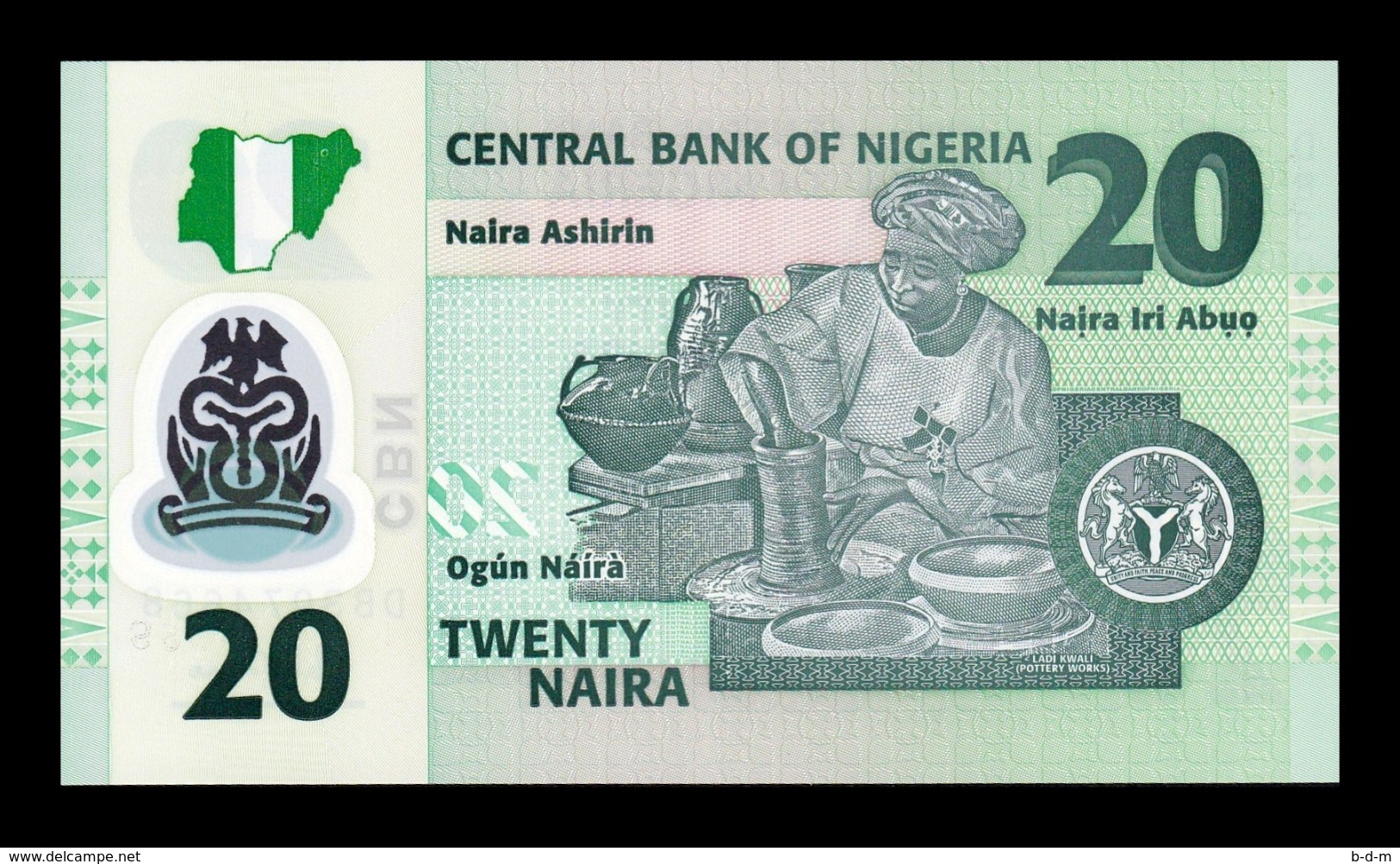 Nigeria 20 Naira 2016 Pick 34l Polymer SC UNC - Nigeria