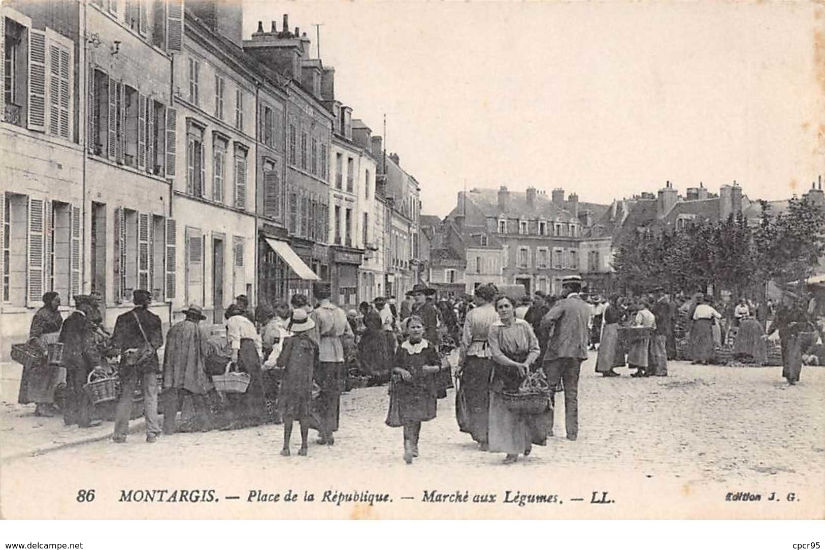 45    .    N° 203243          .              MONTARGIS                  .                 MARCHé AUX LEGUMES - Montargis