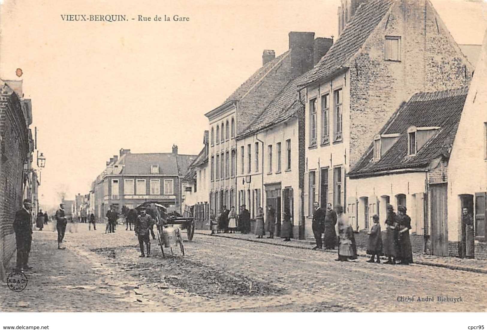 59    .    N° 203313          .            VIEUX BERQUIN            .             RUE DE LA GARE - Sonstige & Ohne Zuordnung