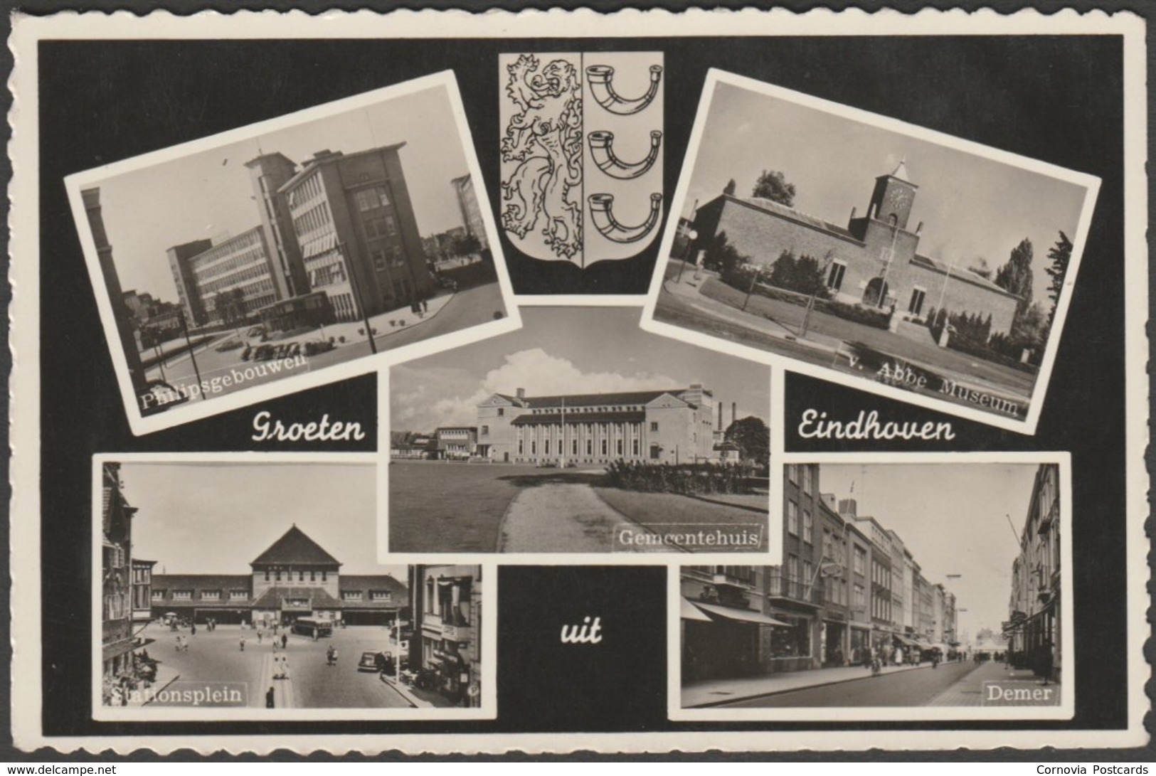 Vooruitgaan Stewart Island Uitpakken Eindhoven - Groeten uit Eindhoven, c.1950s - Deha Foto Briefkaart