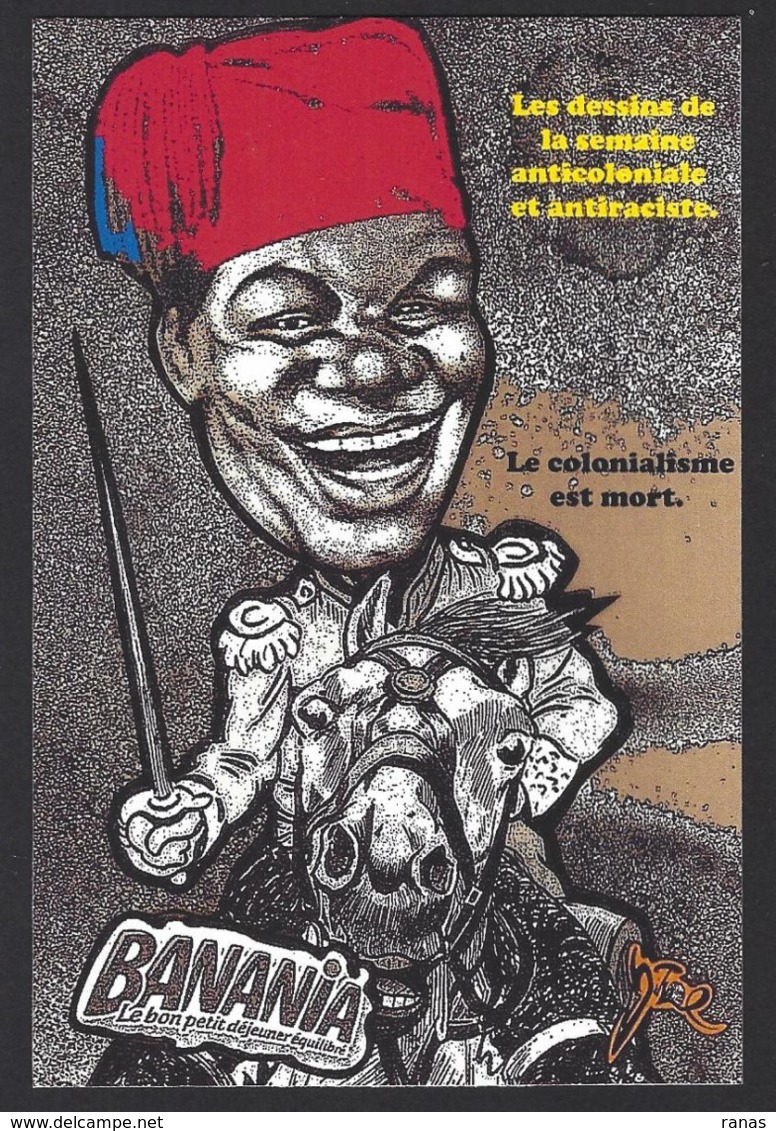 CPM Deux Cartes Banania Semaine Anticoloniale Et Antiraciste Par Jihel + épreuve Unique - Advertising