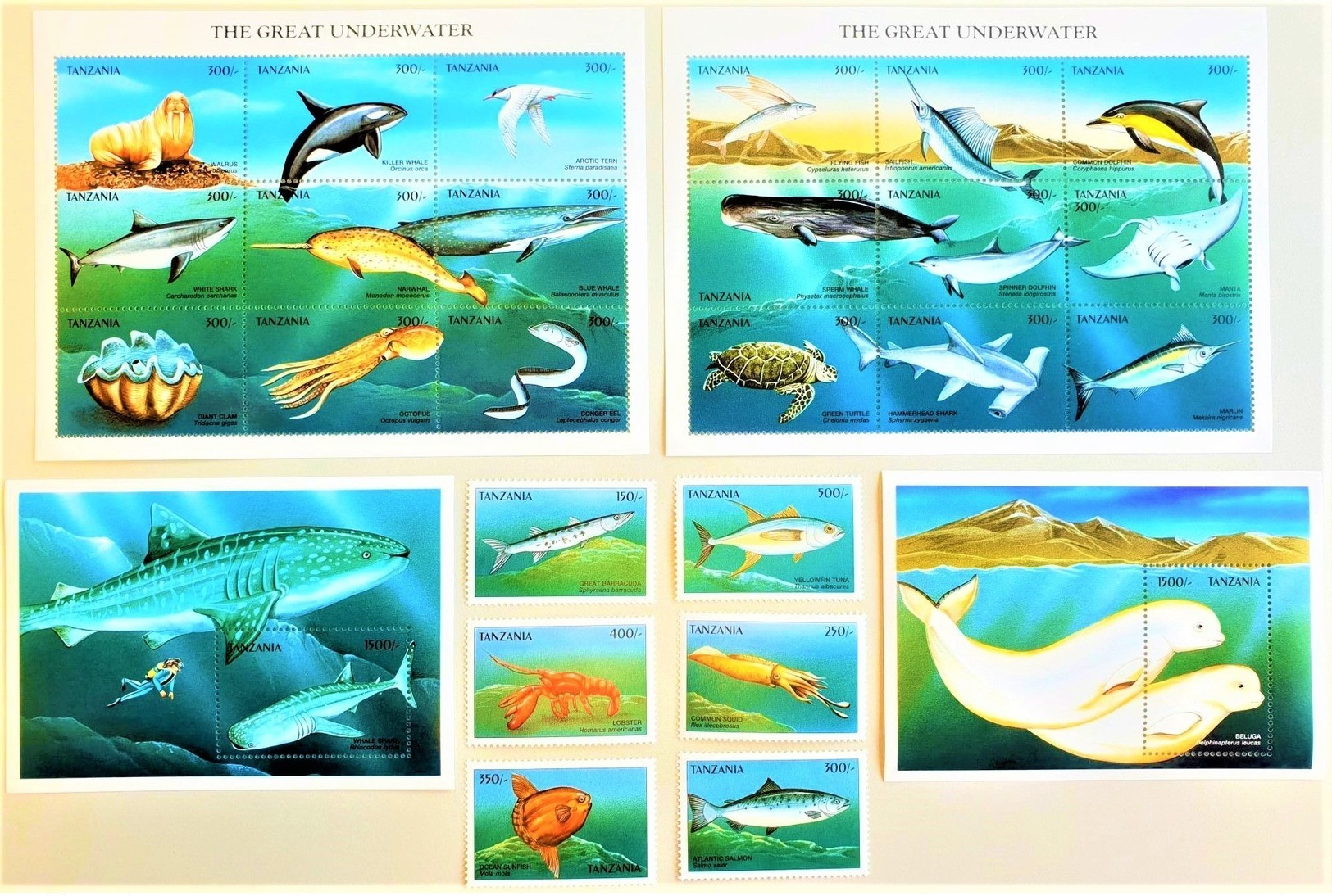 # Tanzania 1999**Mi.3677-3702 Marine Animals , MNH [25;17] - Fishes