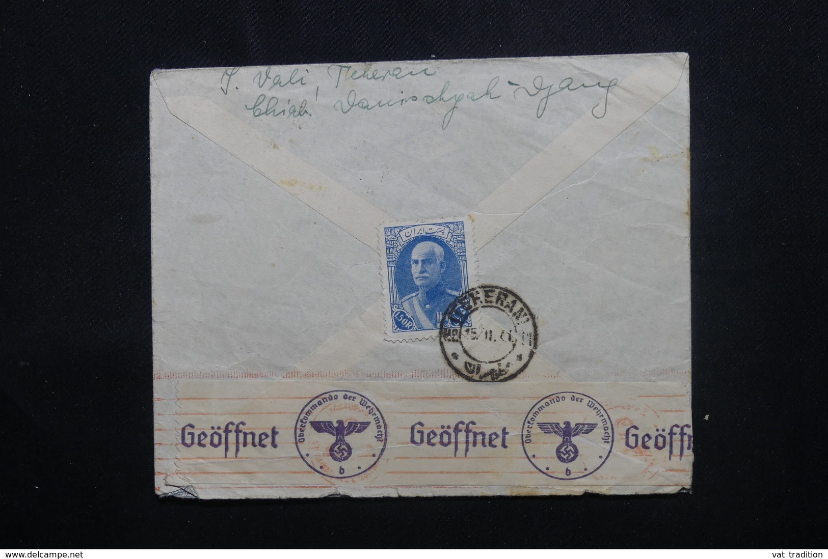IRAN - Affranchissement Plaisant Au Verso D'une Enveloppe Commerciale De Téhéran Pour Berlin En 1941 - L 46154 - Iran
