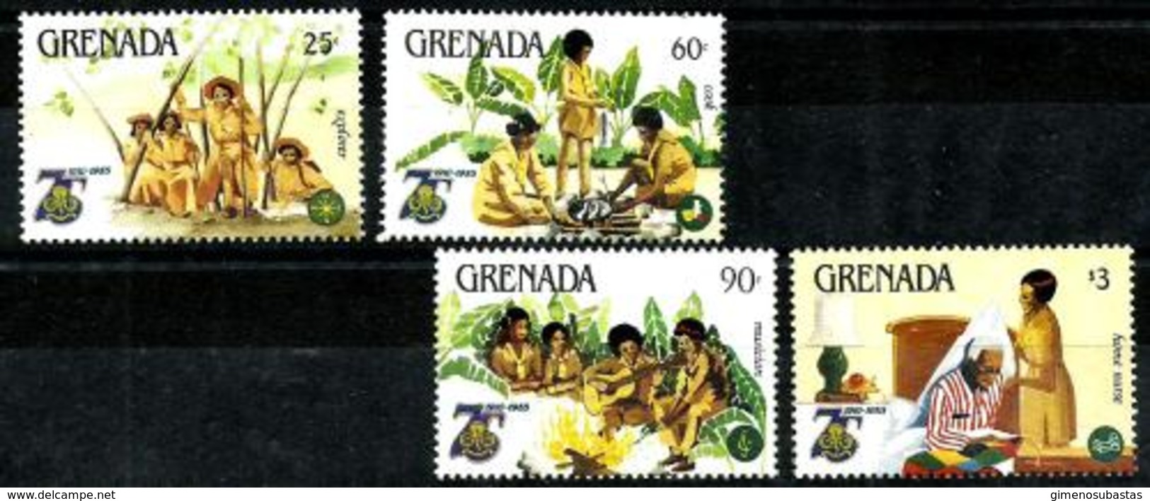 Granada Nº 1221/24 En Nuevo - Grenada (1974-...)