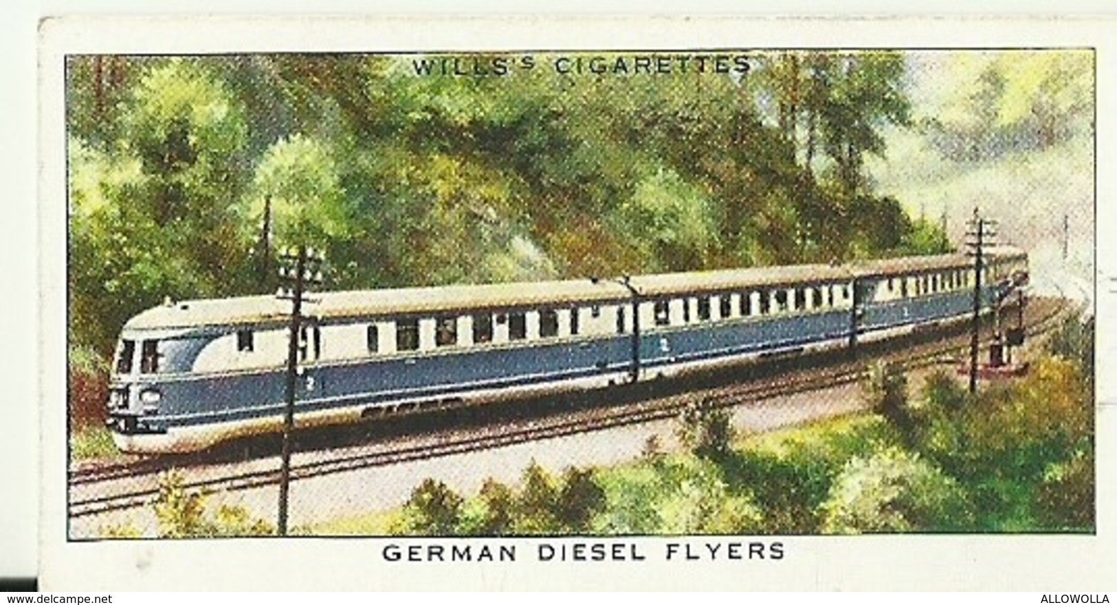 5789"GERMAN DIESEL FLYERS-WILLS'S CARD N° 35-SET SPEED" - Wills