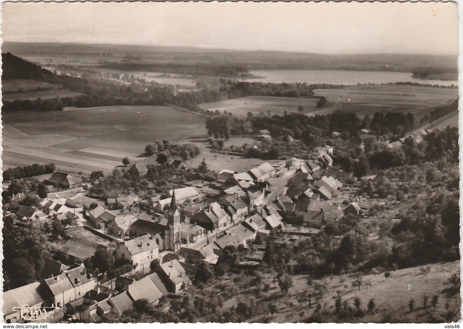 52  LONGEAU  HAUTE MARNE  BELLE CPSM   VUE AERIENNE - Le Vallinot Longeau Percey