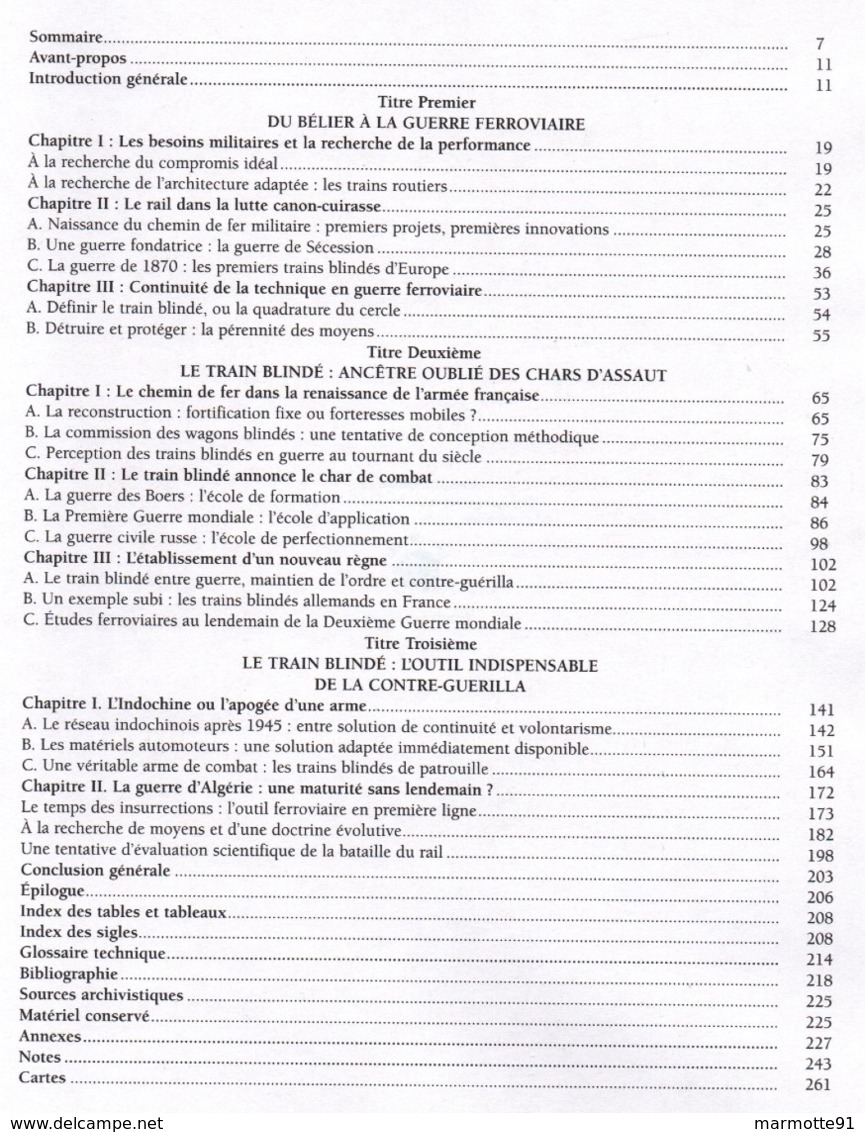 LES TRAINS BLINDES FRANCAIS 1826 1962 GUERRE FERROVIAIRE TECHNIQUE TACTIQUE - Français