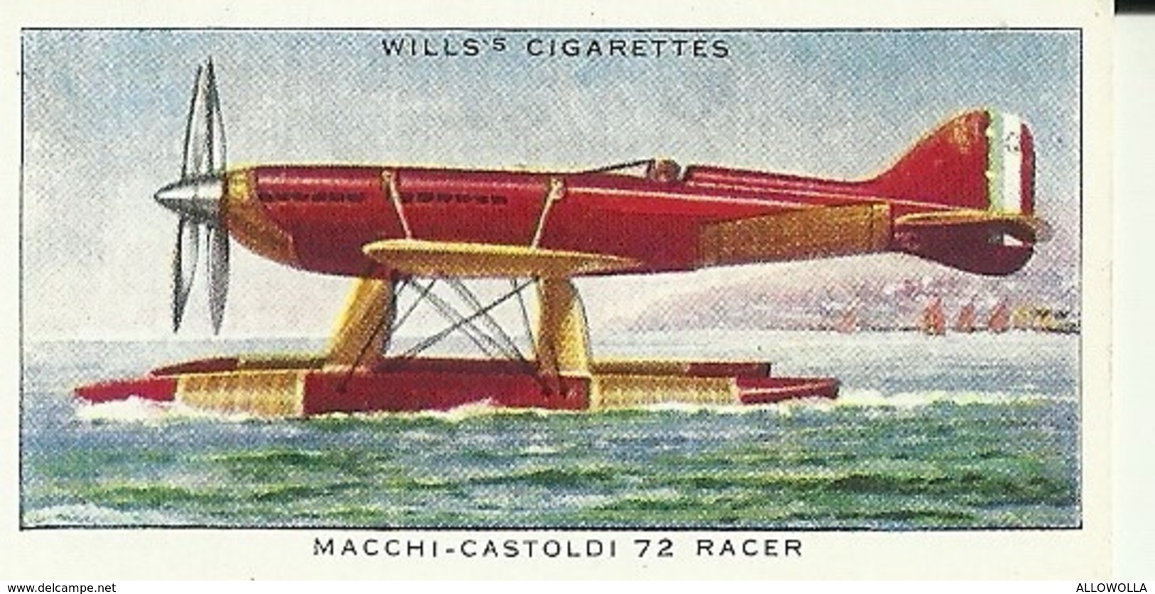 5808"MACCHI CASTOLDI 72 RACER-WILLS'S CARD N° 7-SET SPEED" - Wills