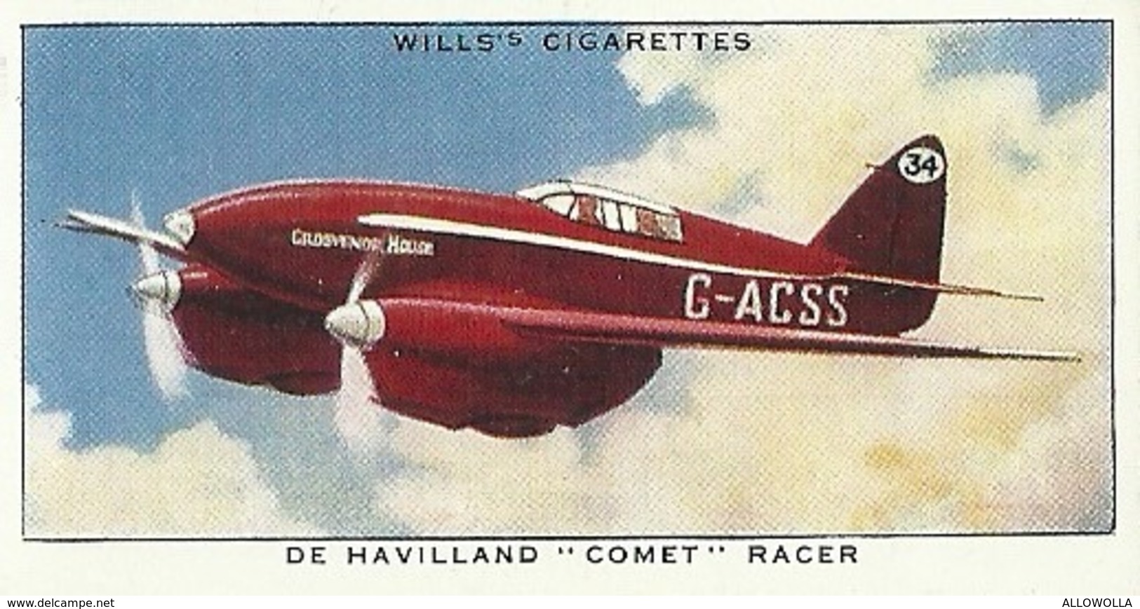 5809"THE HAVILLAND COMET-WILLS'S CARD N° 5-SET SPEED" - Wills