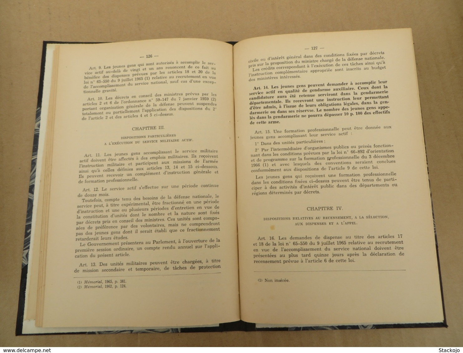 Mémorial Gendarmerie - Livre N° 89 - 1970 - 03/01 - Andere & Zonder Classificatie