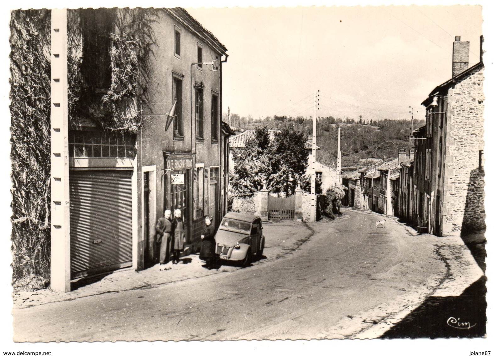 CPSM        87     RANCON       RUE PRINCIPALE         CITROEN 2 CV  DEVANT L EPICERIE CAFE TABAC - Andere & Zonder Classificatie