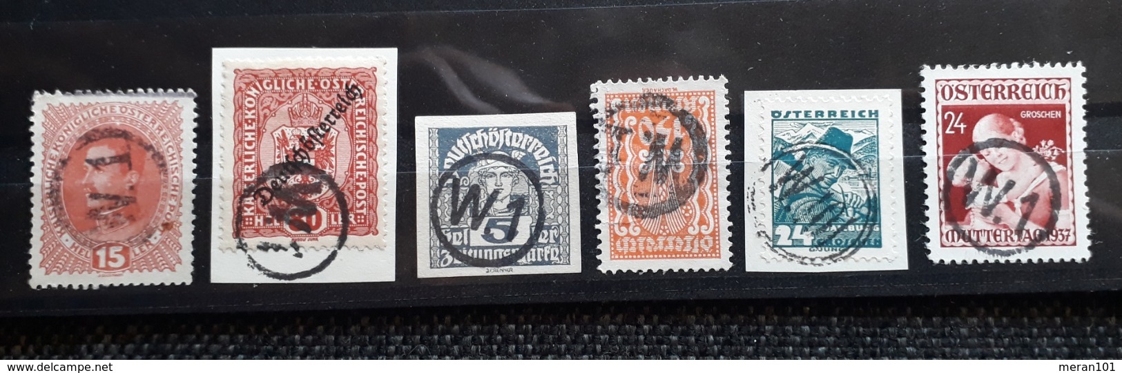 Österreich - Partie 1918-1937, Stumme Stempel - Used Stamps