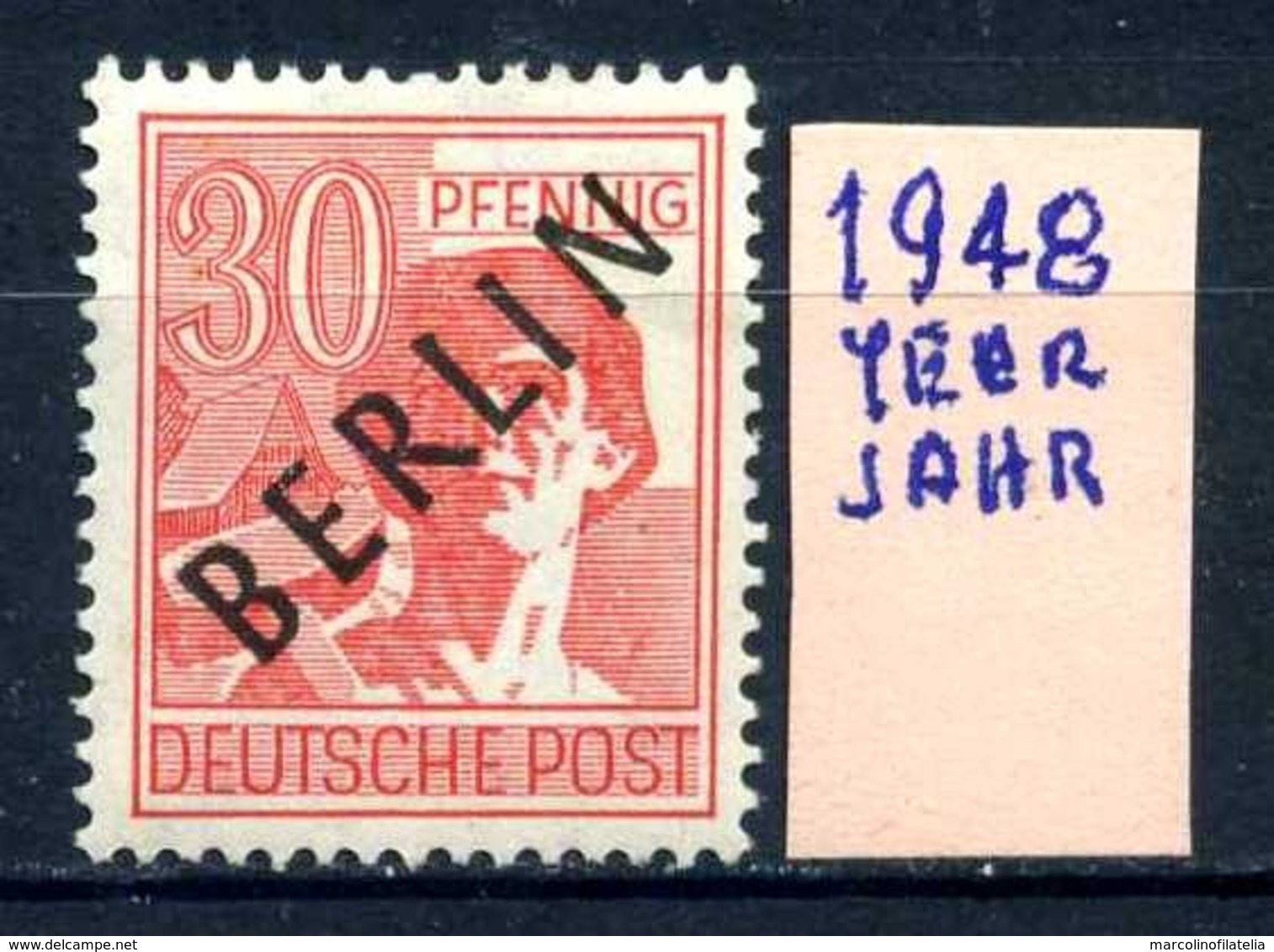 GERMANIA- BERLINO - Jahr 1948 - Nuovo - New - Posfrish - MNH**- Michel 11 - Ungebraucht