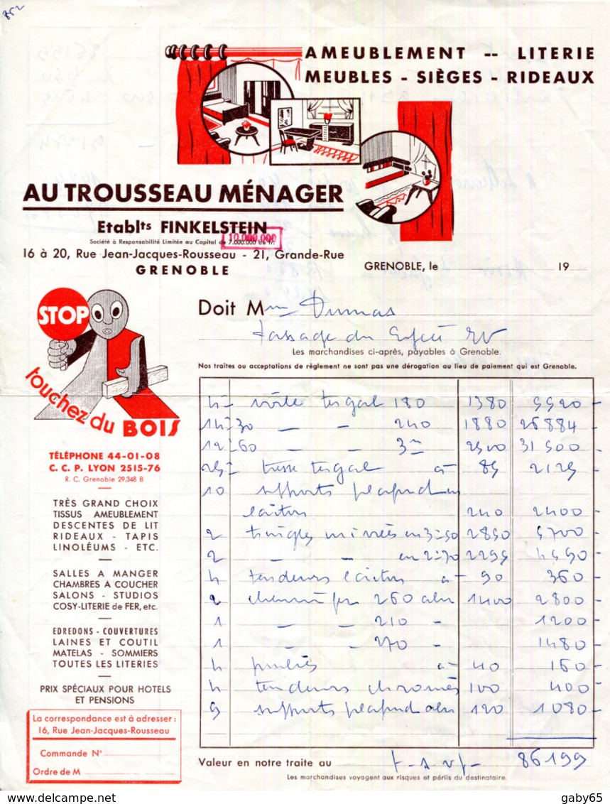 38.ISERE.GRENOBLE.L'ELECTRICITE AU SERVICE DE VÖTRE CONFORT.ELECTRICONFORT 13 & 26 RUE SAINT JACQUES. - Electricity & Gas