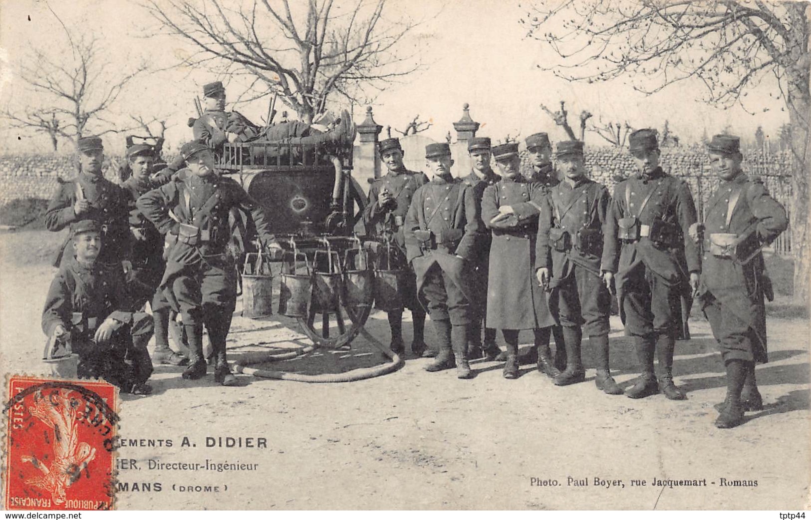 Etablissements A. Didier - Groupe De Soldats Tirailleurs - Citerne Roulante - Romans Sur Isere