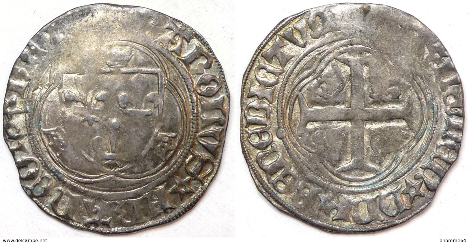 #16_FRANCE MÉDIÉVALE - Charles VIII [1483-1498] - Blanc à La Couronne - Rouen (2,87 G ; Dup. 587) - 1422-1461 Karl VII. Der Siegreiche