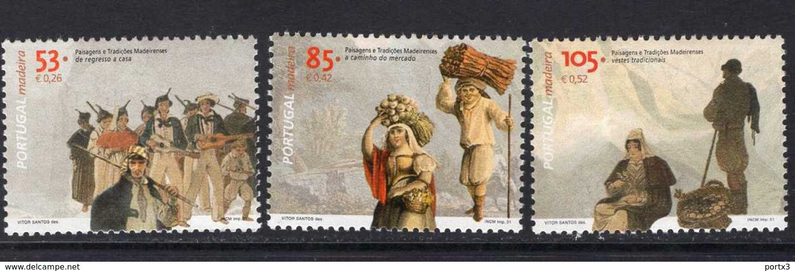 213 - 215 Landschaften Und Traditionen **  Postfrisch MHN - Madeira