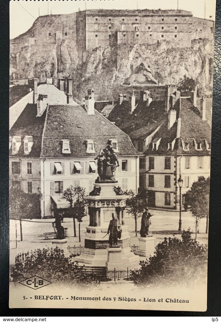 Belfort. Monument Des 3 Sièges. Lion Et Château 5 CLB - Belfort – Siège De Belfort