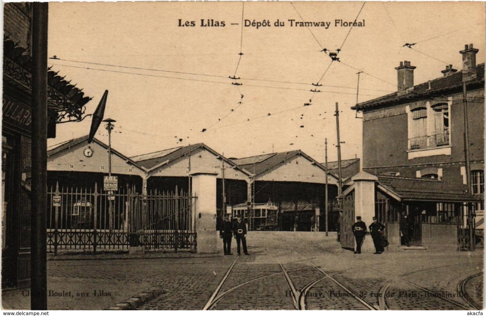 CPA LES LILAS Depot Du Tramway Floreal. (509581) - Les Lilas