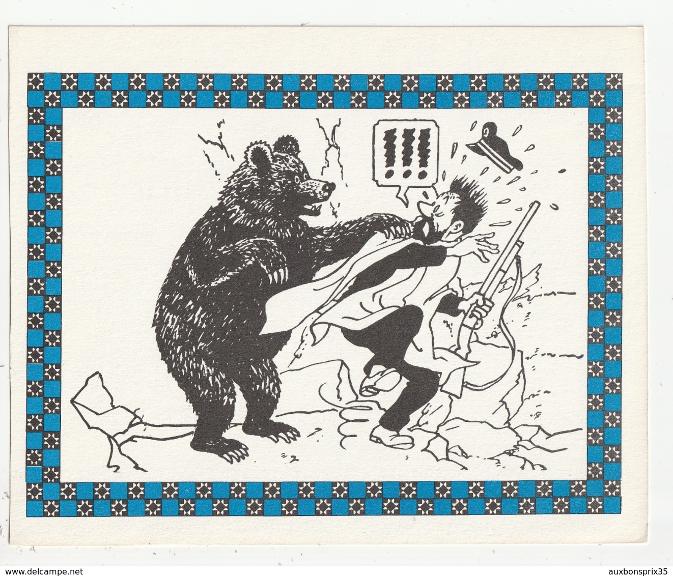 TINTIN - CAPITAINE HADOCK ET UN OURS - STUDIO HERGE - EDITIONS  CASTERMAN - 1986 - Hergé