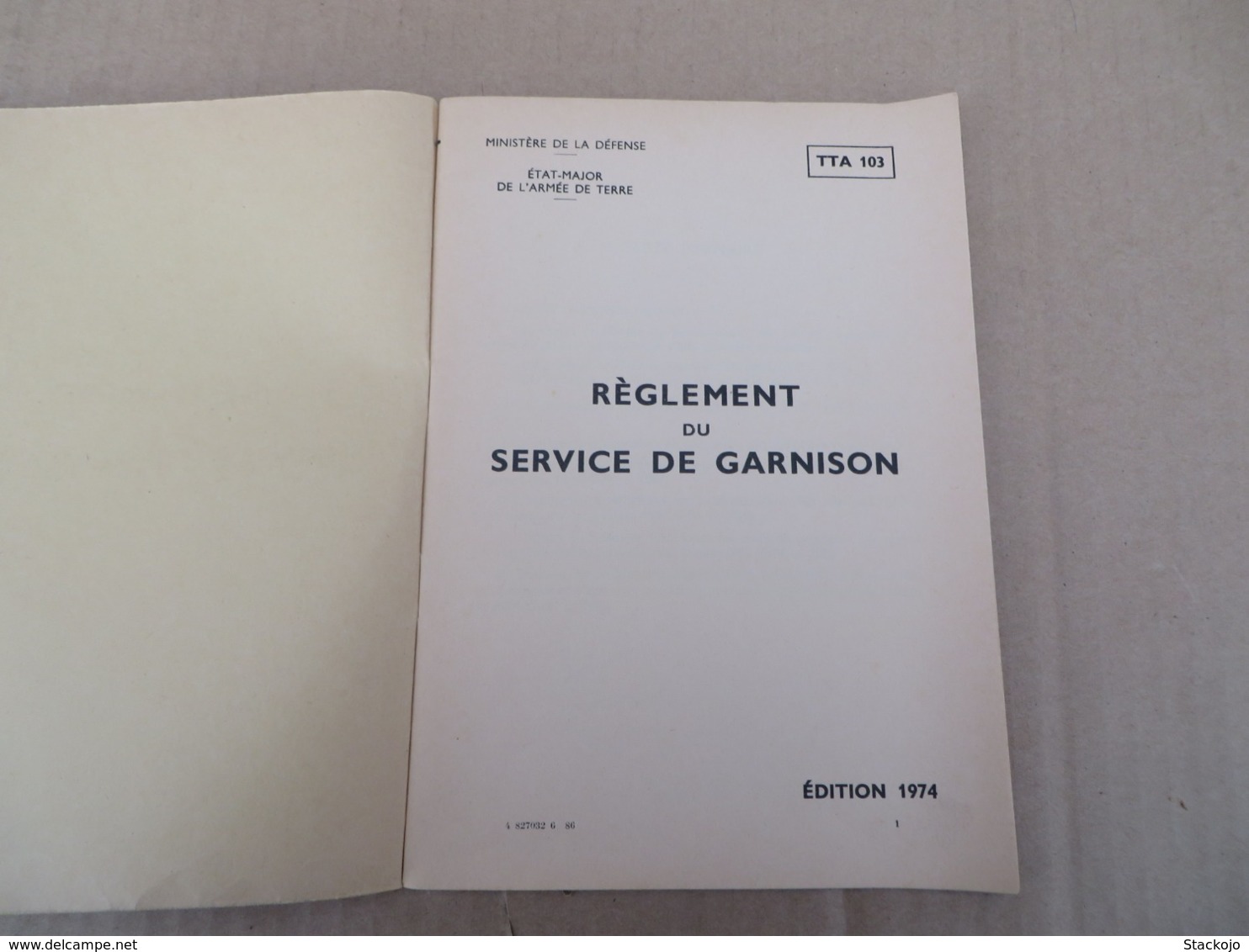 Règlement Du Service De Garnison - 00/01 - Andere & Zonder Classificatie