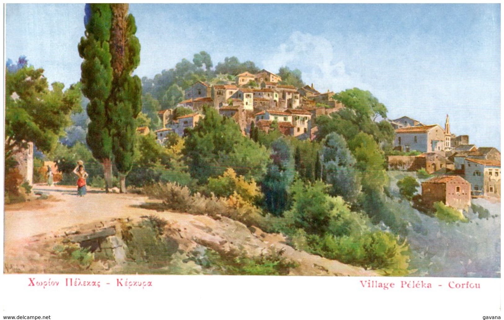 GRECE - CORFOU - Village Péléka - Griechenland