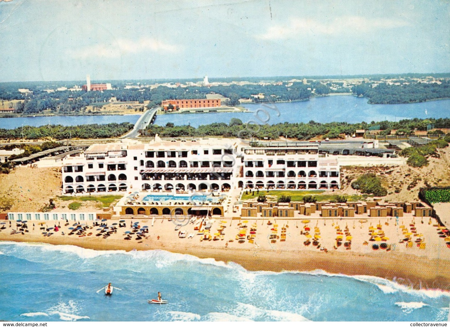 Cartolina Sabaudia Hotel Le Dune 1976 Timbro Visitate Circeo (Latina) - Latina