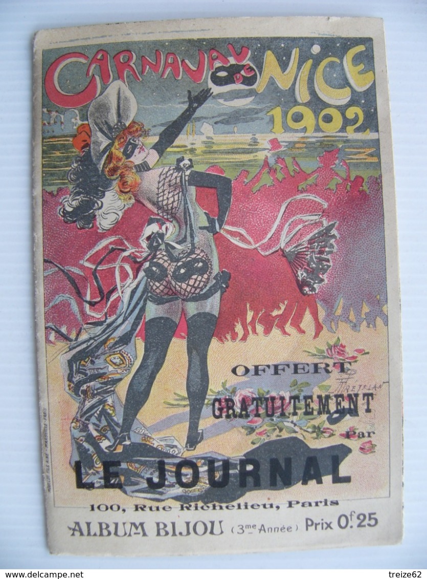 Superbe Programme Du Carnaval De Nice 1902 Chemin De Fer PLM De La Turbie +++ - Reiseprospekte