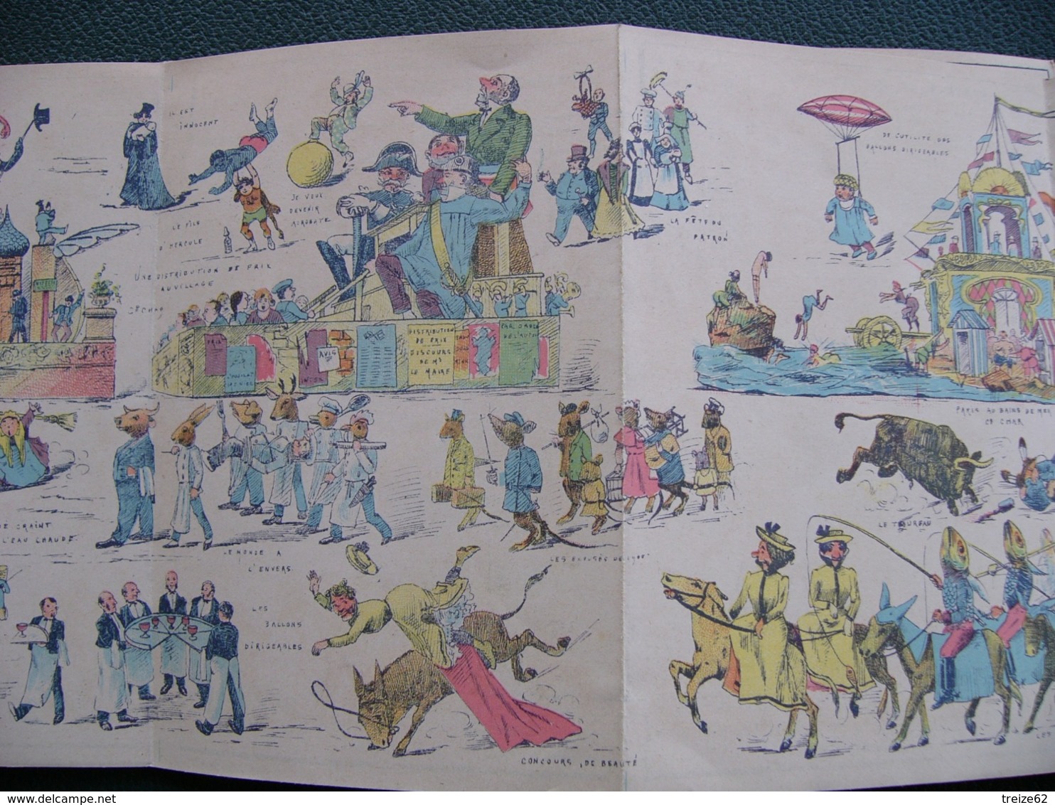 Superbe Programme Du Carnaval De Nice 1902 Chemin De Fer PLM De La Turbie +++ - Reiseprospekte