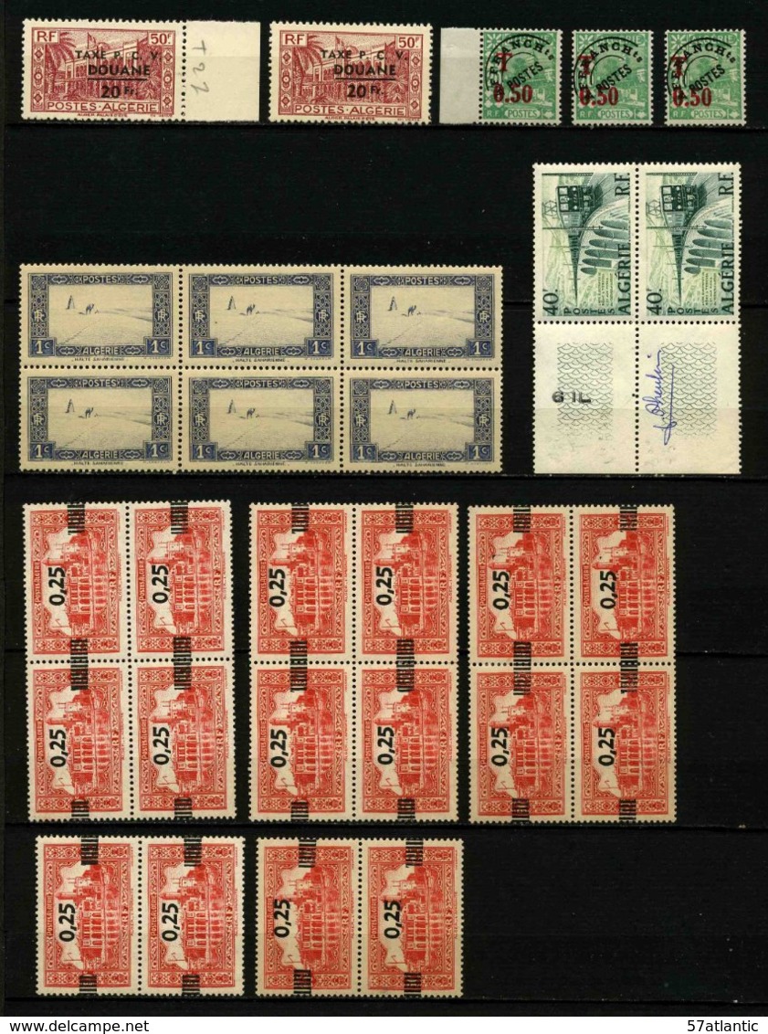 ALGERIE - LOT DE 152 TIMBRES NEUFS ** - Neufs