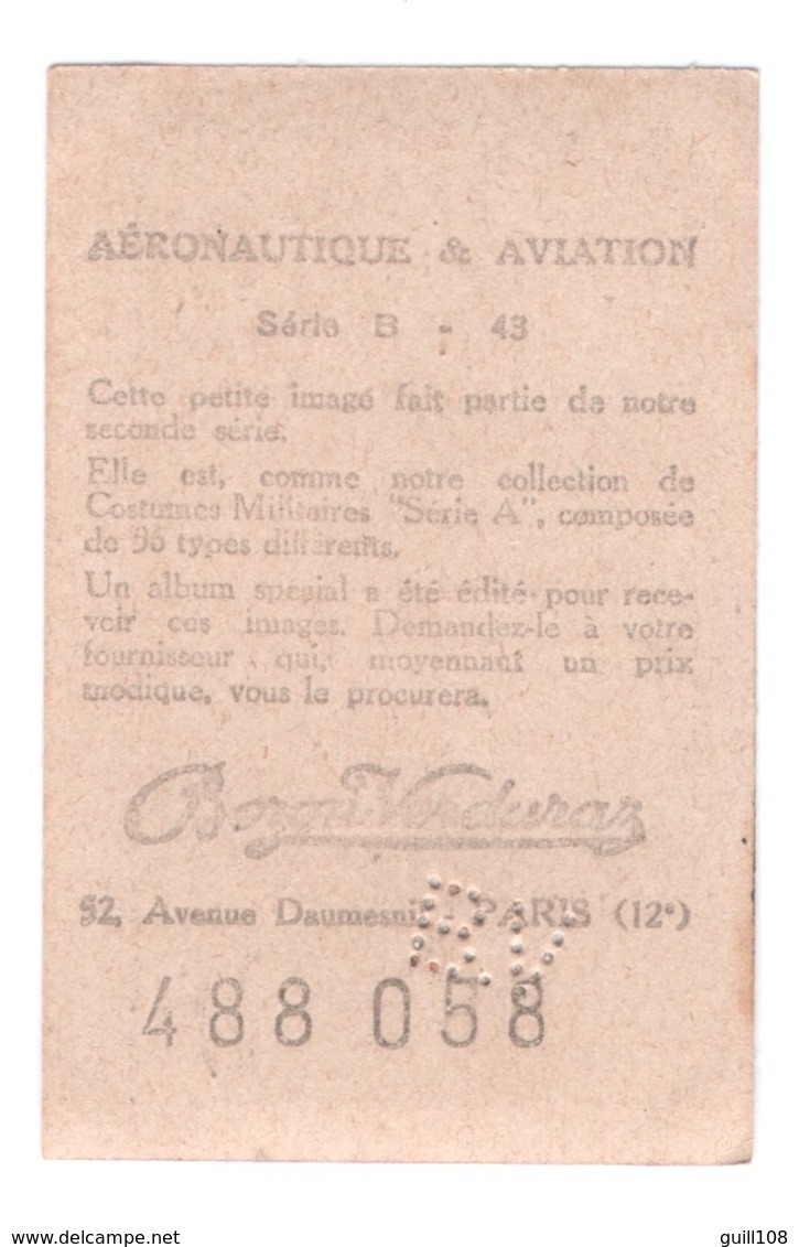 Image Collection Bozon Verduraz Aéronautique & Aviation Avion 43 Le Canard De Fabre 1910 Plane A30-63 - Other & Unclassified