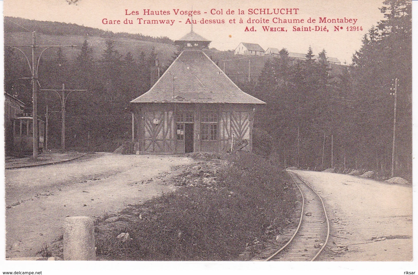 LA SCHLUCHT(GARE DE TRAMWAY) CHAUME DE MONTABEY - Other & Unclassified