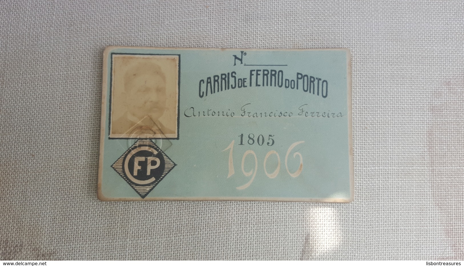 RARE ANTIQUE PORTUGAL SEASON TICKET PASSE CARRIS DE FERRO DO PORTO 1906 - Europa