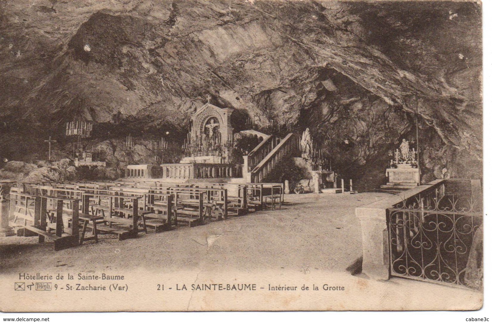 St ZACHARIE - LA SAINTE-BEAUME - Intérieur De La Grotte - Saint-Zacharie