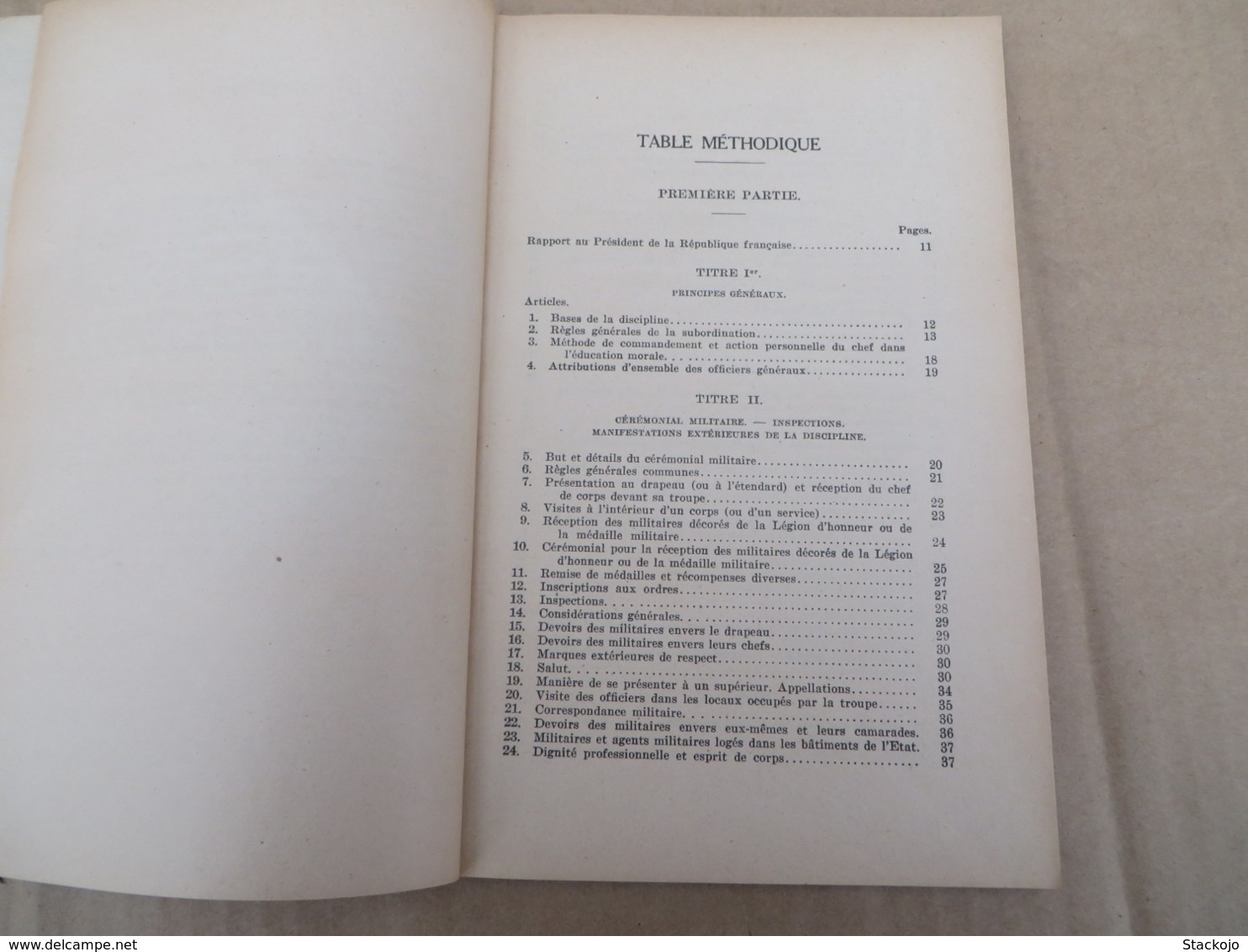 Discipline Générale - Réglement Du Service Dans Les Armée 1ère Partie - 321/01 - Andere & Zonder Classificatie