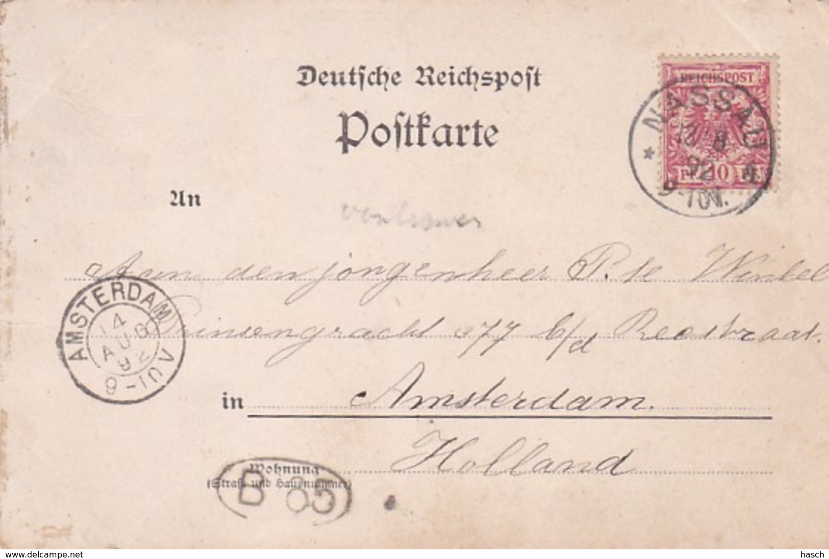 251567Gruss Aus Nassau, (Poststempel 1892)(sehe Ecken Und Kanten) - Nassau