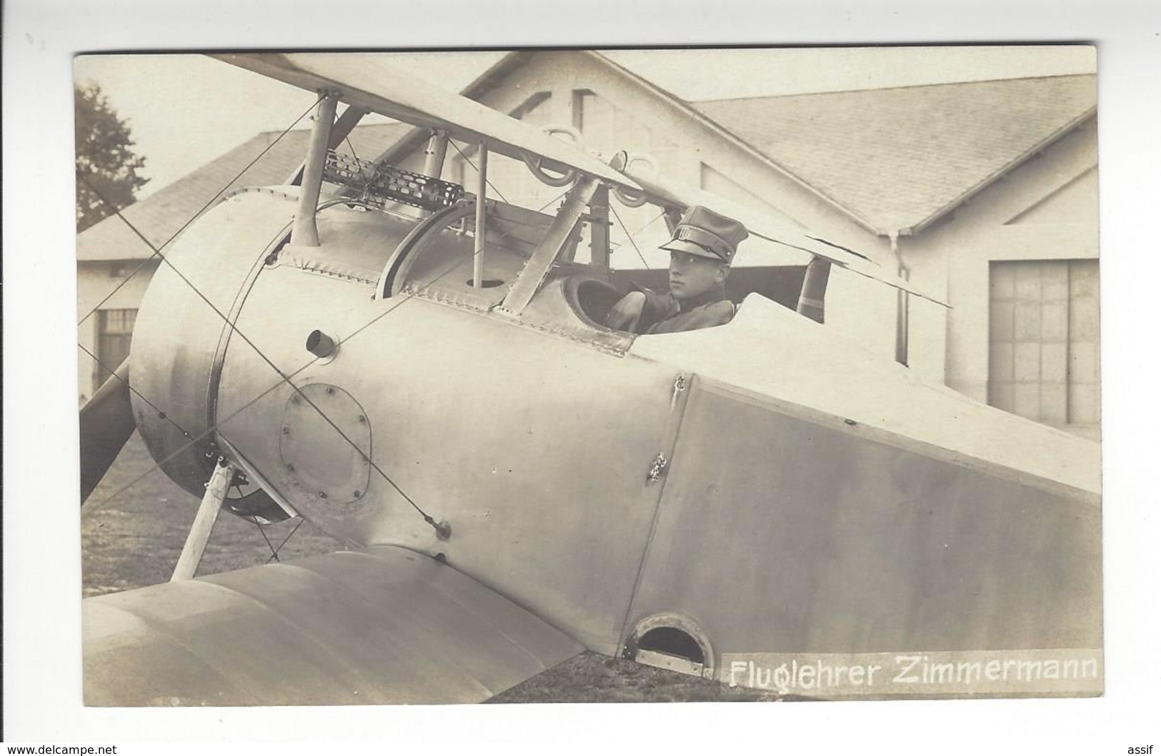 ZIMMERMANN SUISSE AVIATION CARTE PHOTO /FREE SHIPPING REGISTERED - Aviateurs