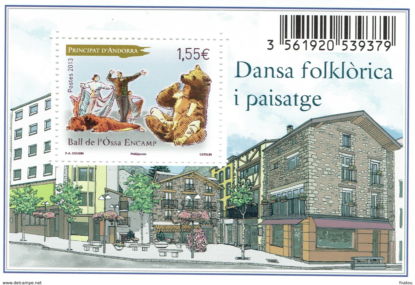 Andorra (French Adm.), Bear Dance, Encamp, 2013, MNH VF - Unused Stamps