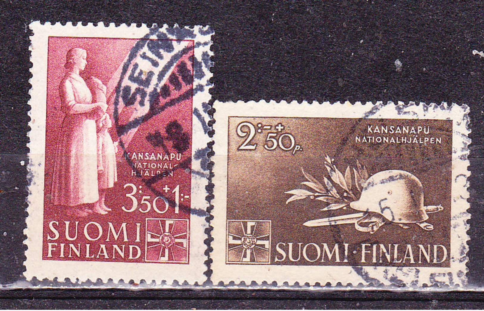 Finlandia 1943 -Pro Soccorso Nazionale  -Serie Completa Usata - Used Stamps