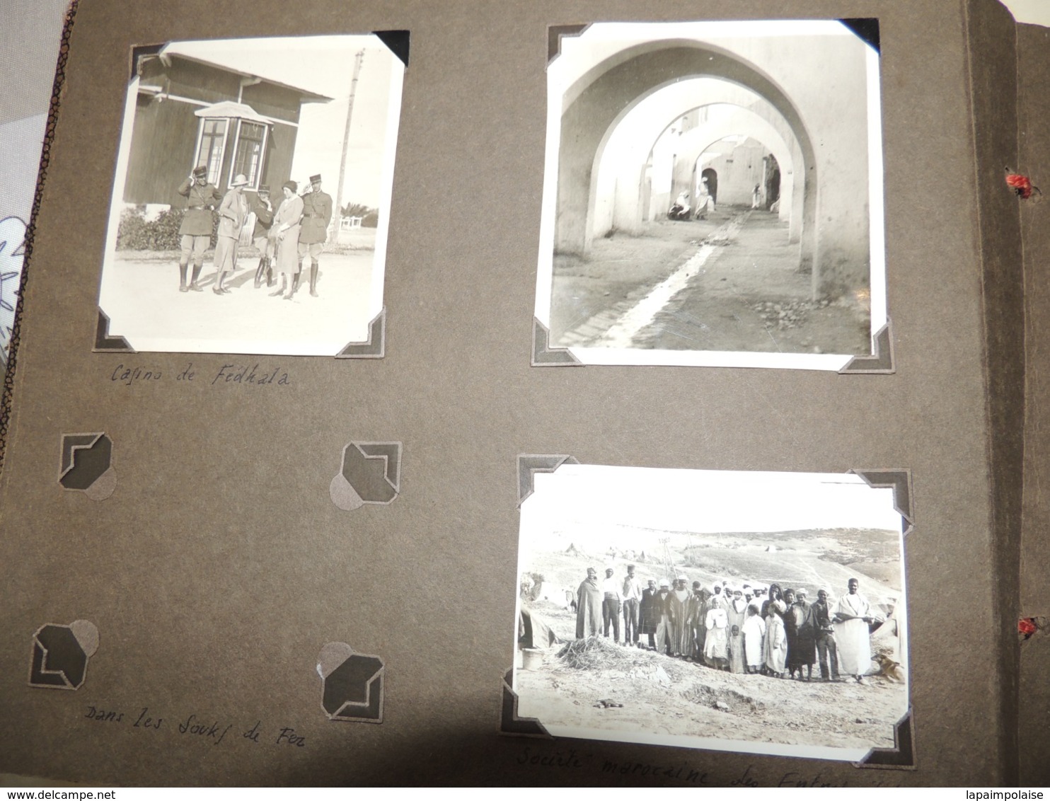 album de 177 photographies Algérie / Tunisie / Maroc  de 1931/35 toutes situées & annoté par Robert Villadier Ingénieur