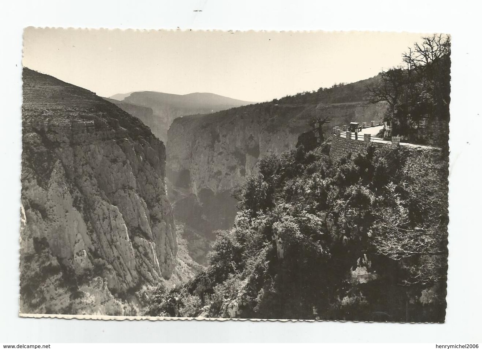 83 Var Gorges Du Verdon Le Grand Canon Vu De La Route Varoise Inaugurée Le 12 Juillet 1947 Ed Michallet Grenoble - Autres & Non Classés