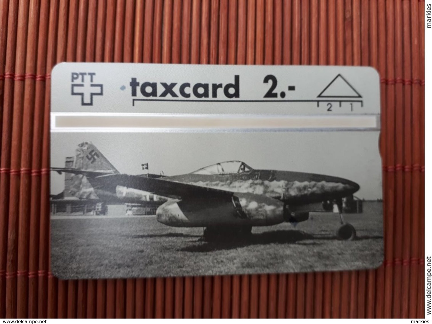 Phonecard Zwitserland 204 L Airplane  (Mint,Neuve) Some Mark On Front Card See Scan Rare - Suisse