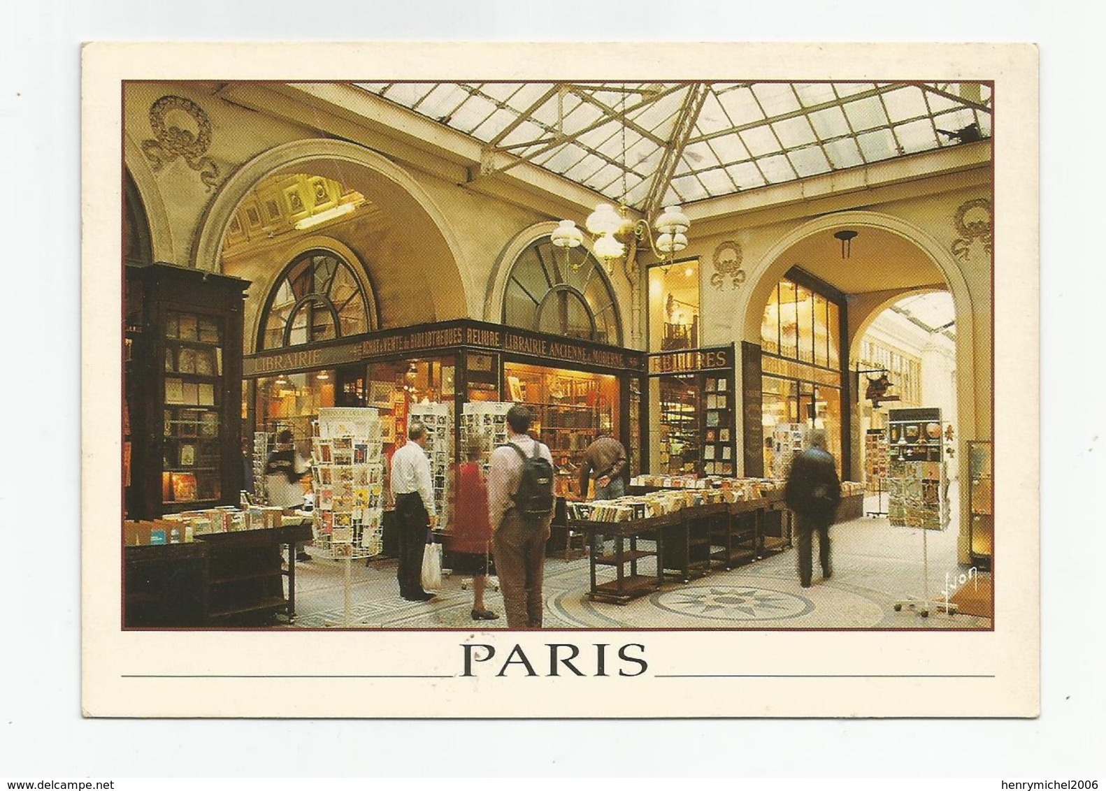 Paris 02 Galerie Vivienne Reliure Librairie Ancienne Et Moderne Présentoire  Cartes Postales - Arrondissement: 02