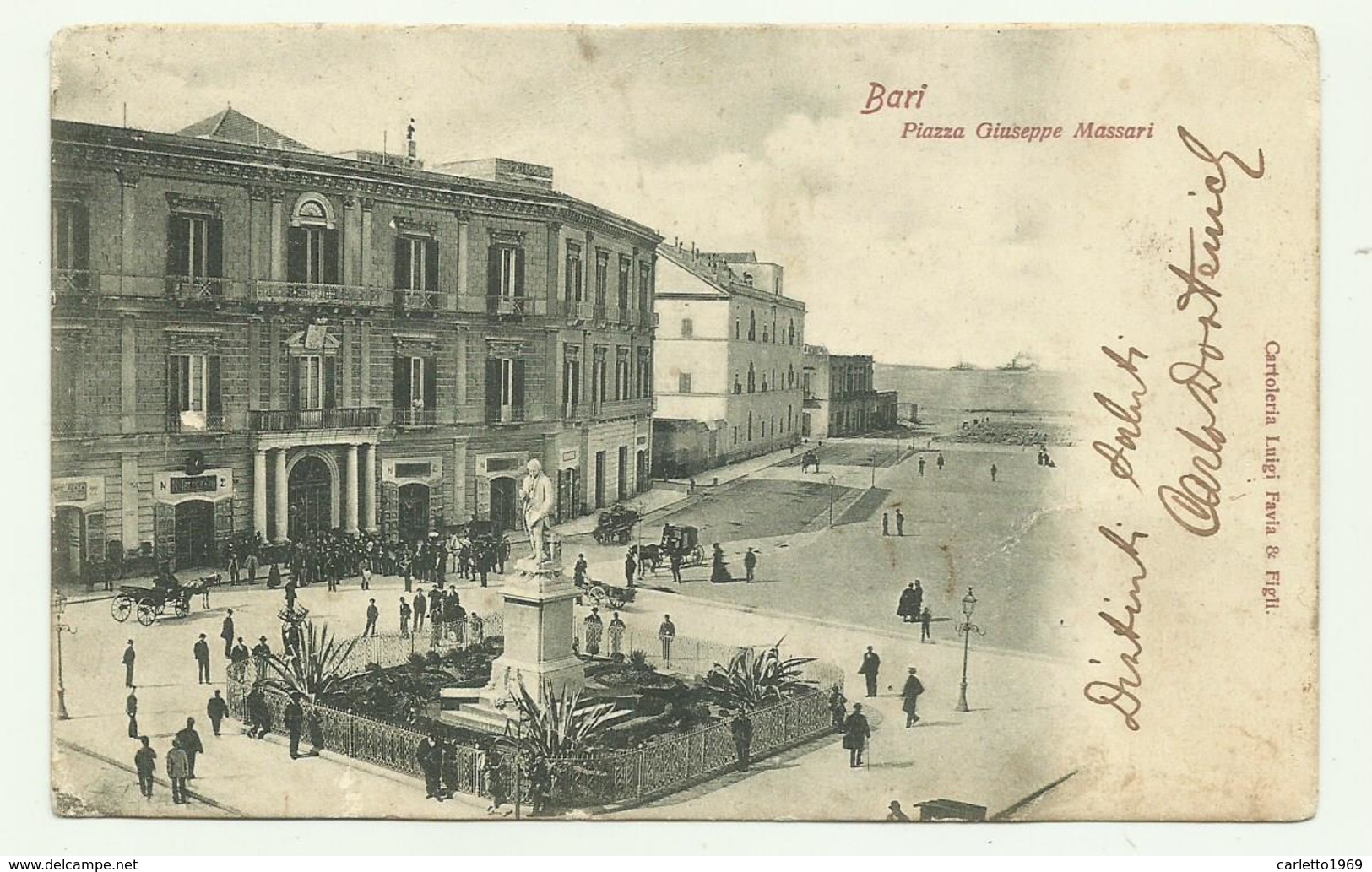 BARI - PIAZZA GIUSEPPE MASSARI  VIAGGIATA  FP - Bari