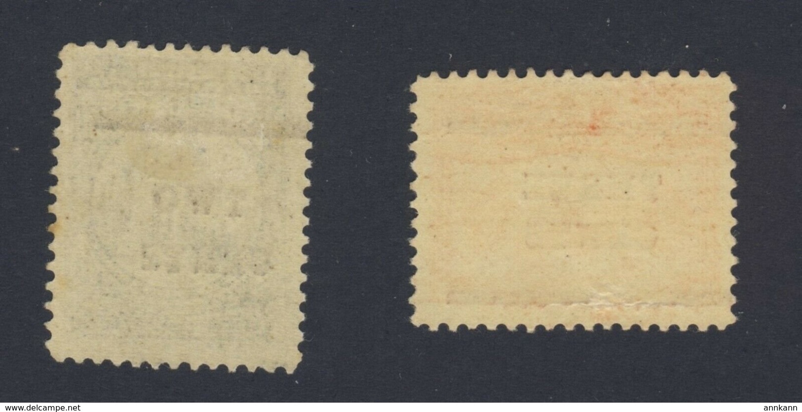 2x Newfoundland MH Stamps #127-2c/30c,129-3c/15c Cross On E Cat Value = $70.00+ - Fin De Catalogue (Back Of Book)