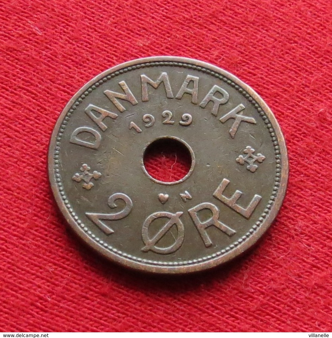 Denmark 2 Ore 1929 KM# 827.2  Dinamarca Danemark Danimarca Denemarken - Danemark