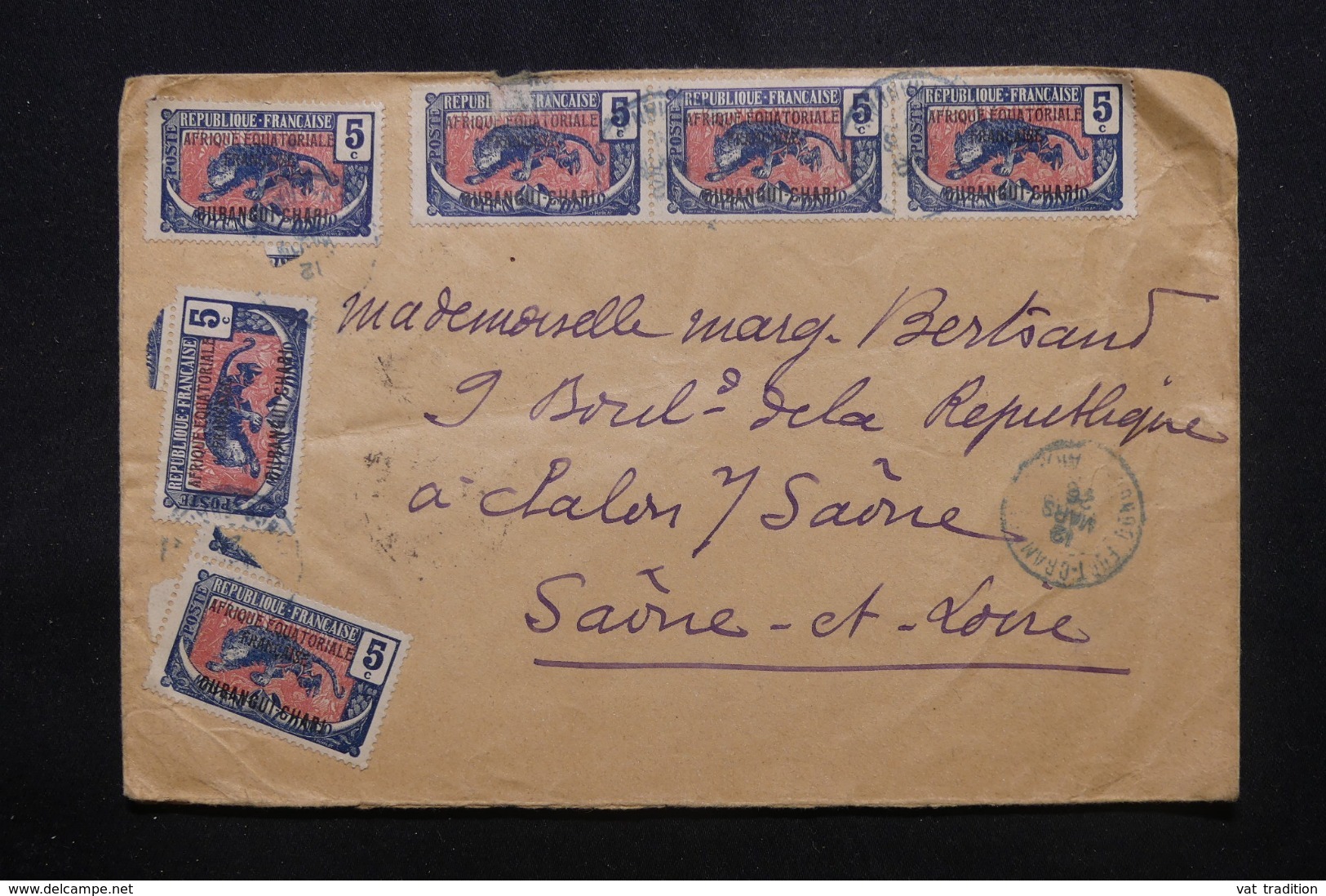 OUBANGUI - Enveloppe De Fort Crampel Pour La France En 1926, Affranchissement Plaisant - L 46246 - Cartas & Documentos